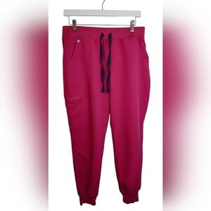 Figs Zamora jogger scrub pants Hot pink size medium Petite.